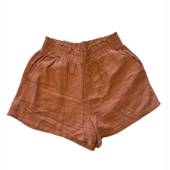Blank NYC Burnt Orange High Waist Shorts- Small - Picture 1 of 3